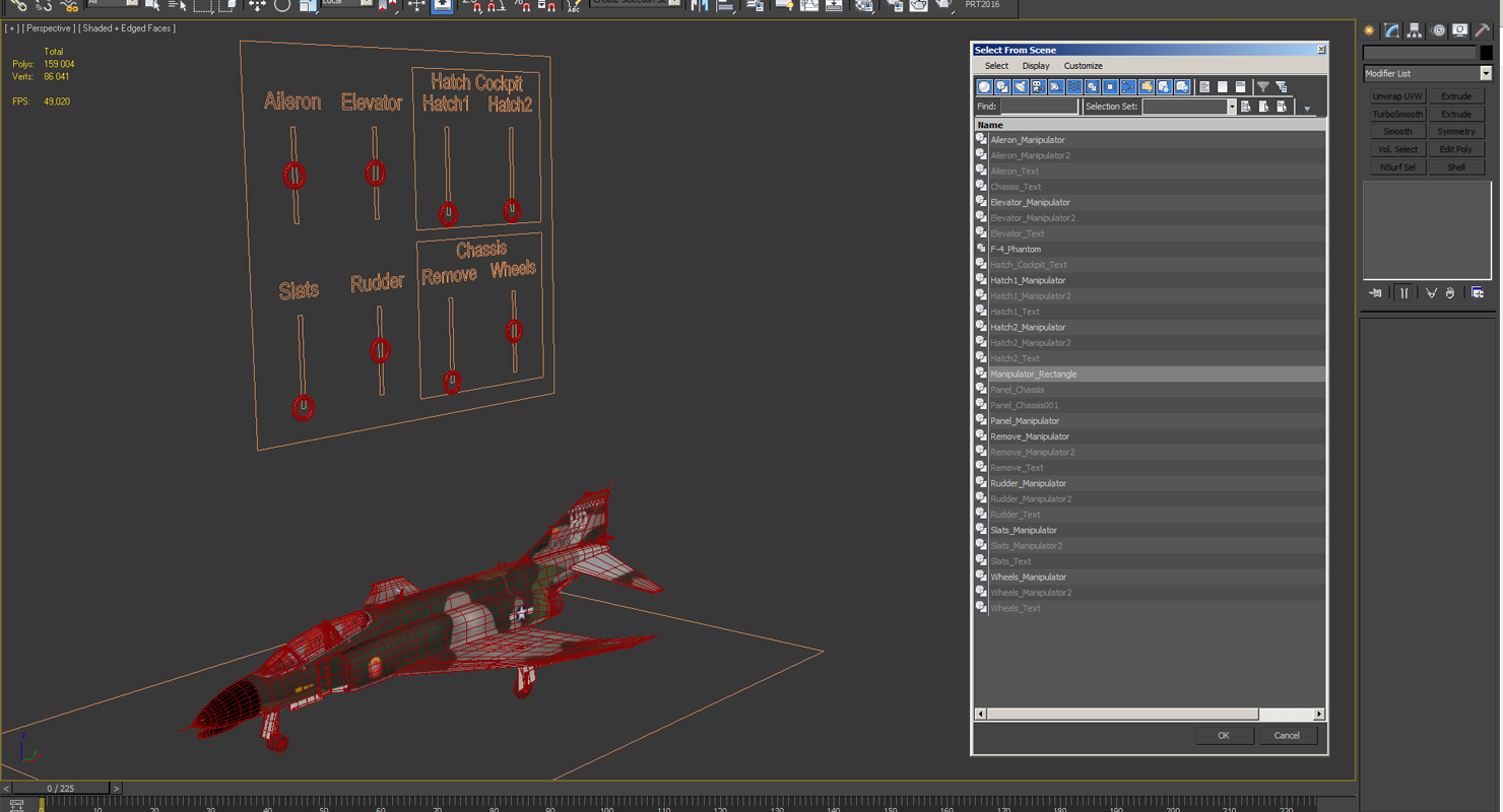 3D McDonnell Douglas F 4 Phantom II 2 Rigged