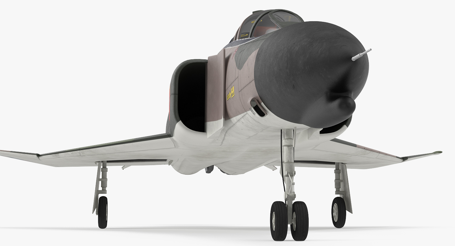 3D McDonnell Douglas F 4 Phantom II 2 Rigged