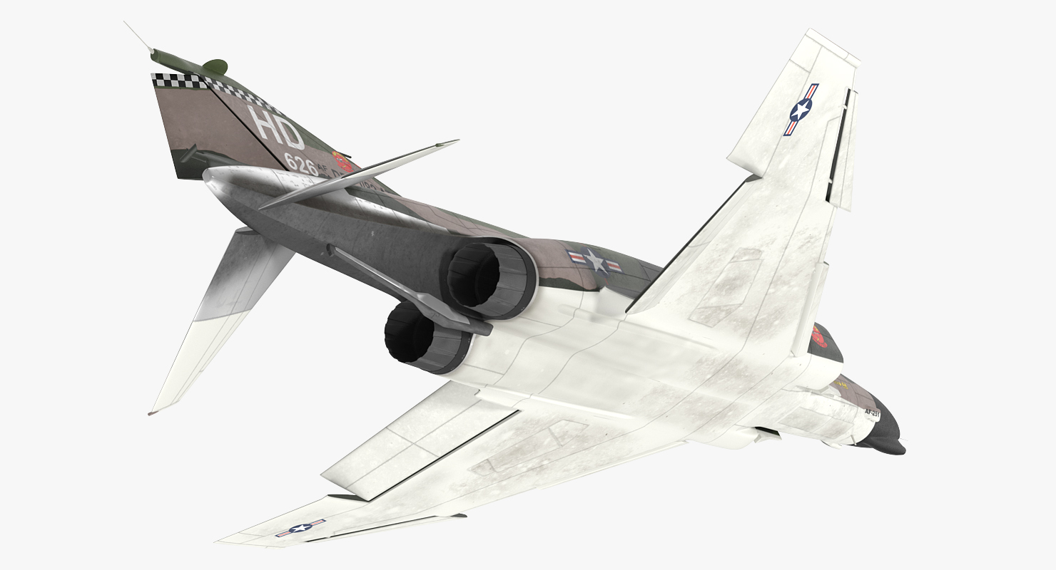 3D McDonnell Douglas F 4 Phantom II 2 Rigged