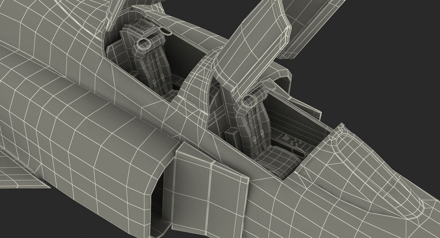 3D McDonnell Douglas F 4 Phantom II 2 Rigged