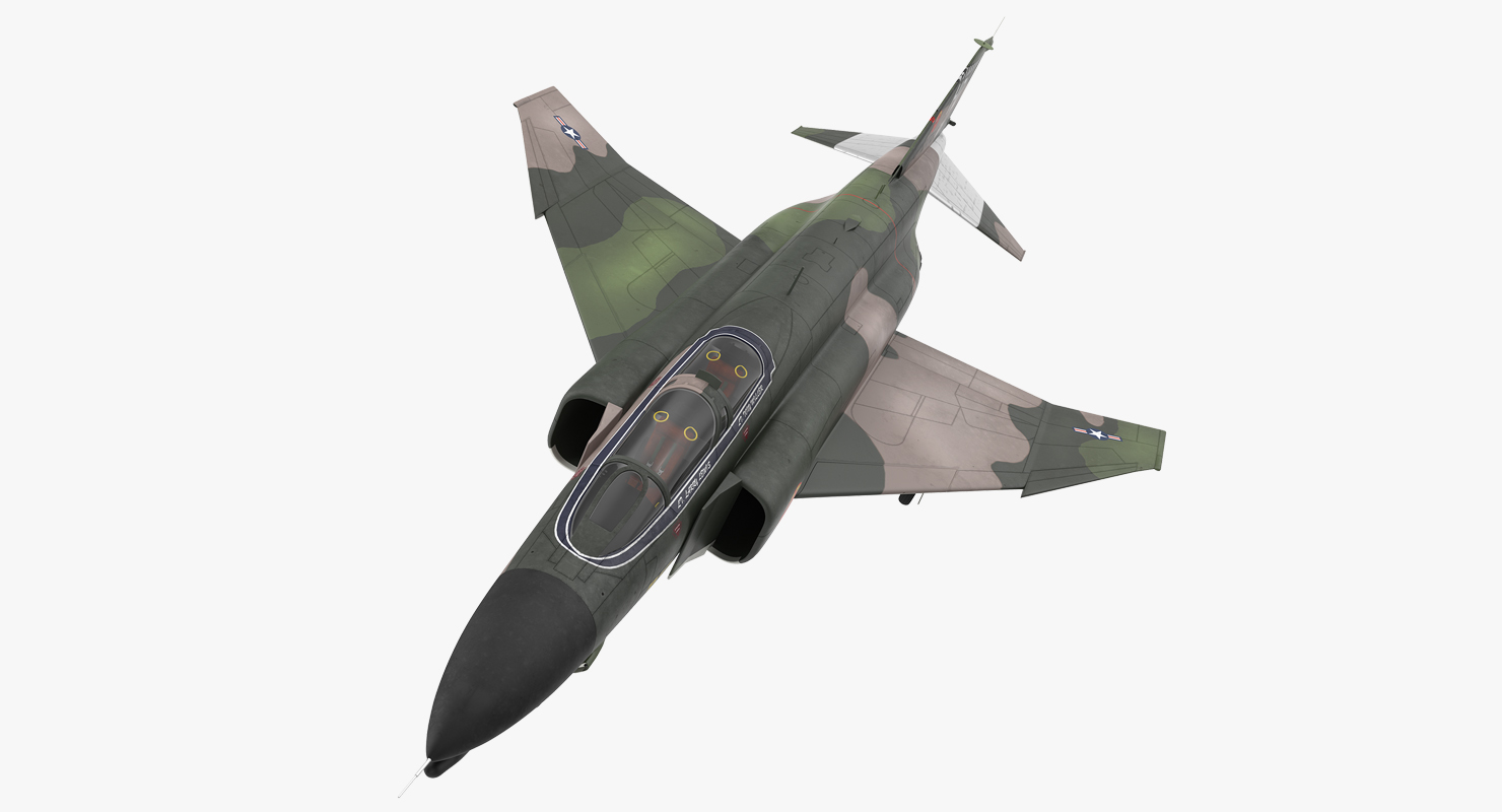 3D McDonnell Douglas F 4 Phantom II 2 Rigged