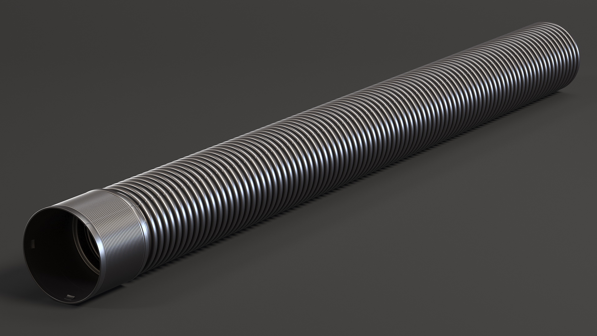 Drainage Pipe Black 3D model