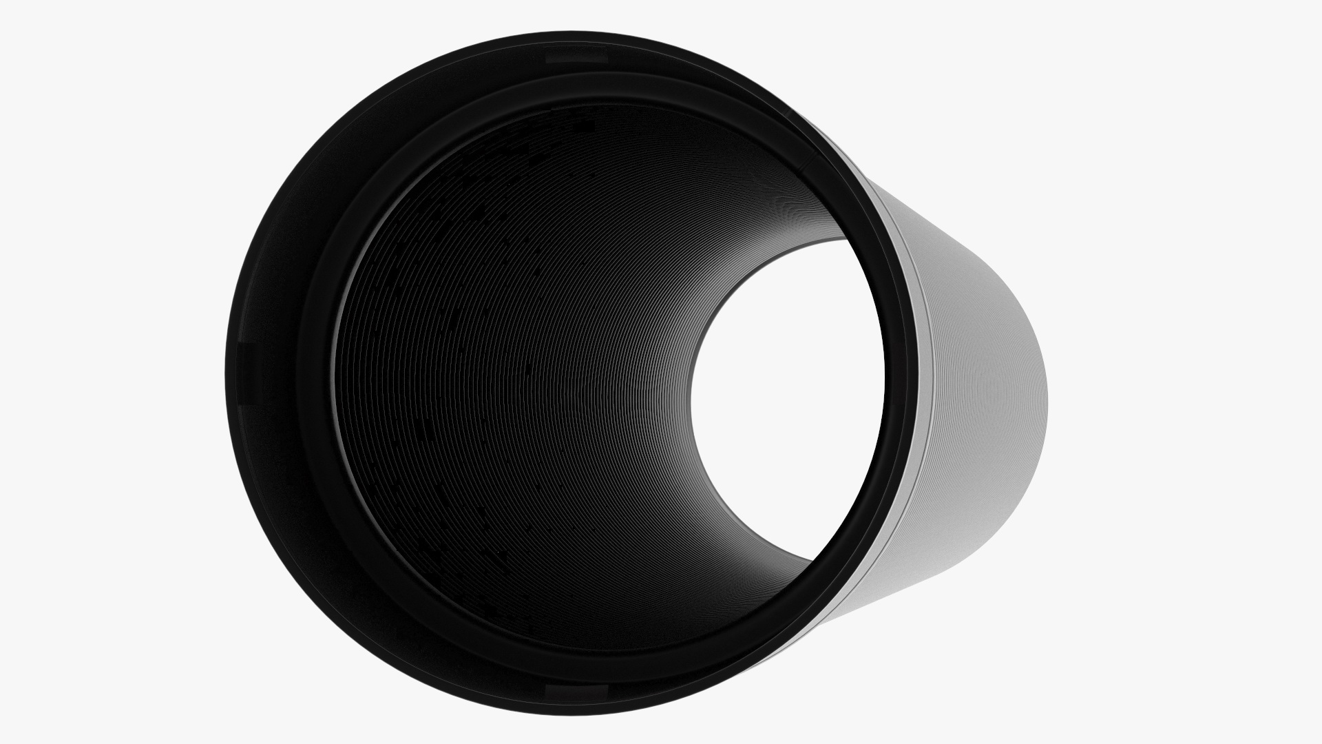 Drainage Pipe Black 3D model