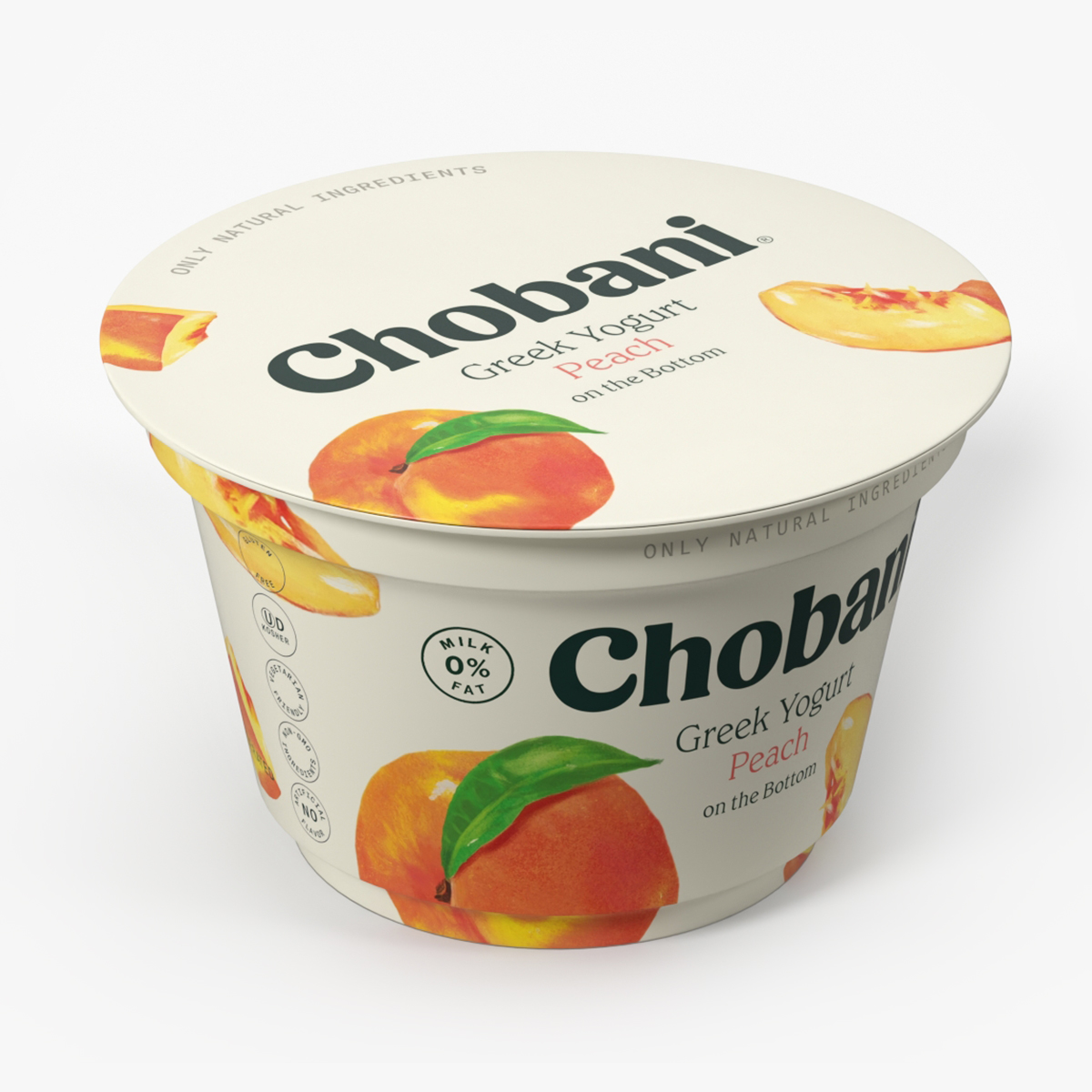 Chobani Greek Yogurt Cup Sealed Peach
