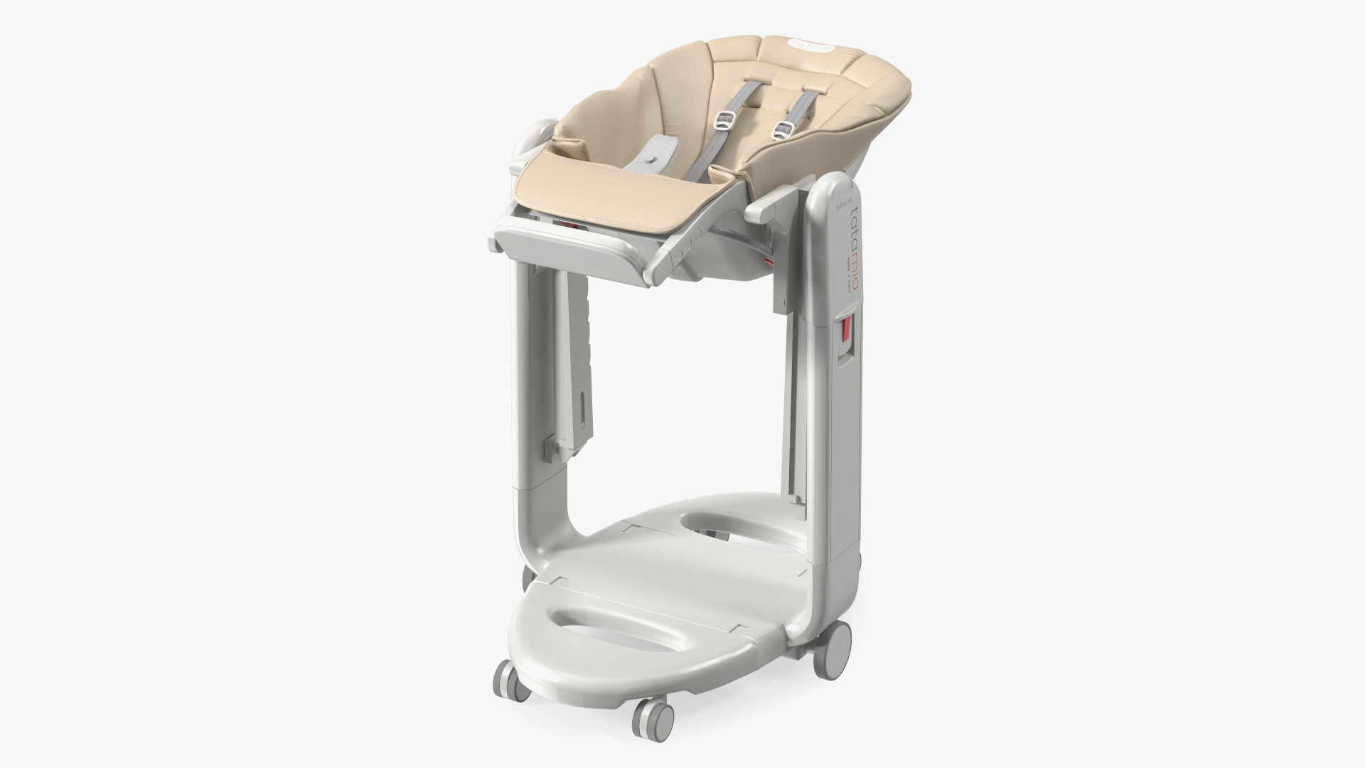 3D Baby High Chair Tatamia Horizontal Beige Rigged for Maya