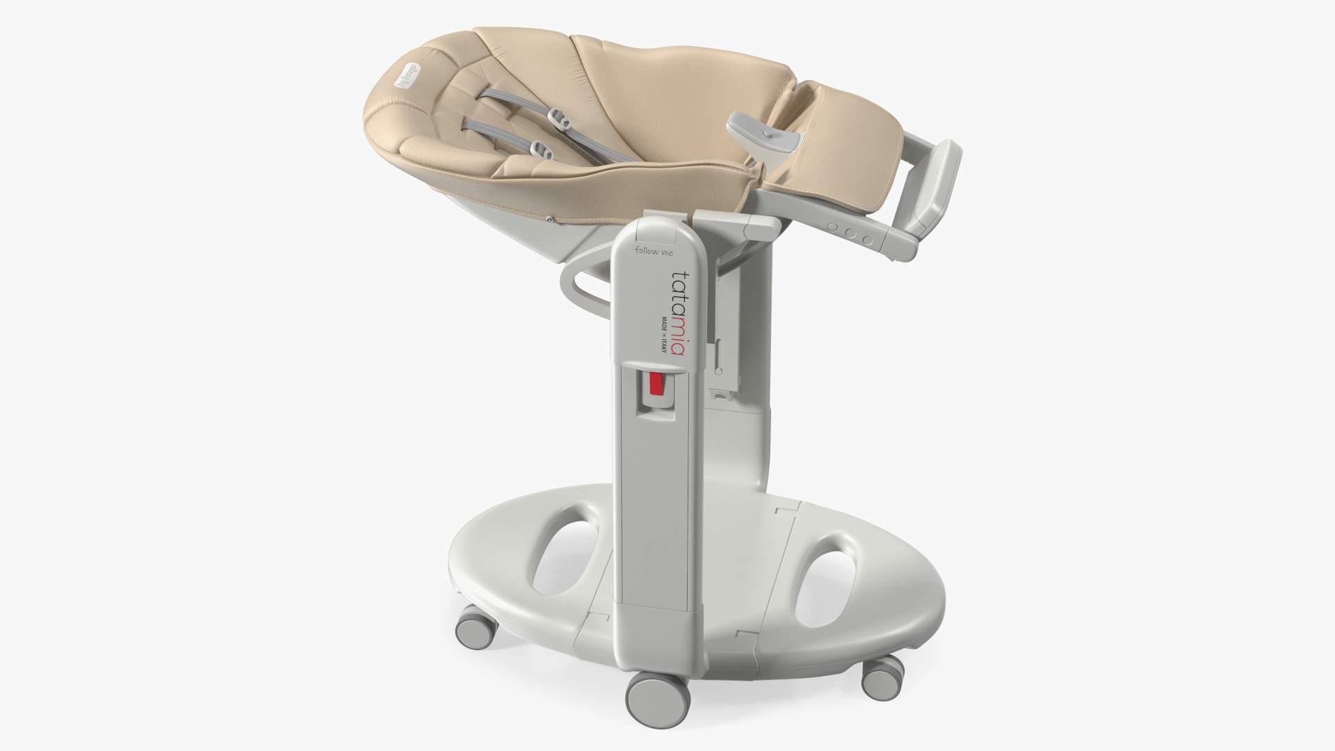 3D Baby High Chair Tatamia Horizontal Beige Rigged for Maya