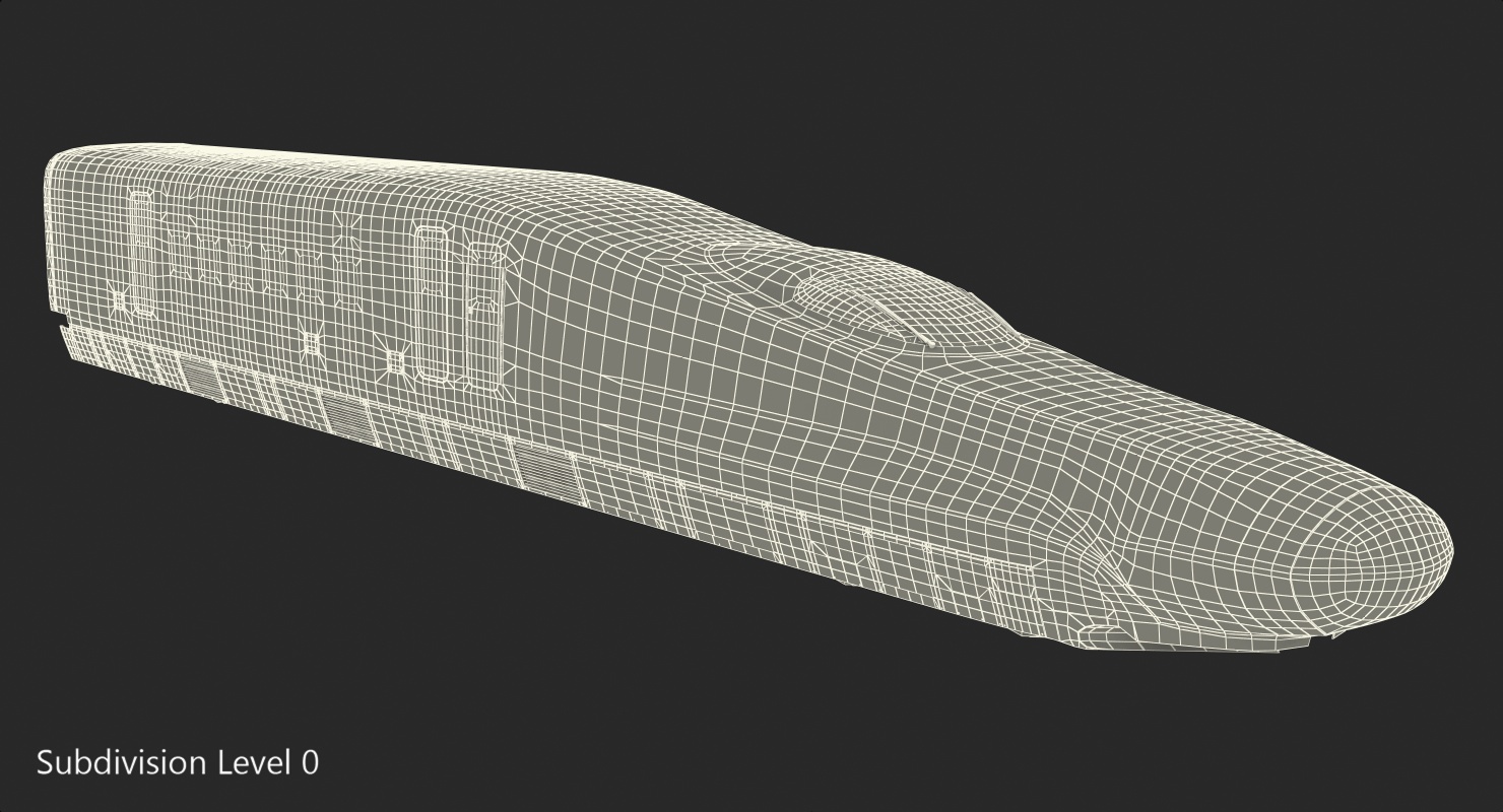 3D High Speed Train Shinkansen E5 Locomotive