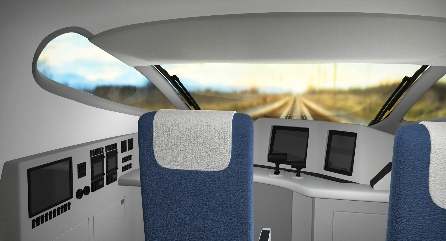 3D High Speed Train Shinkansen E5 Locomotive