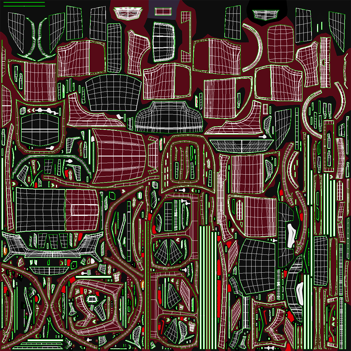 Cadillac Escalade IQ 2025 Black Cherry Tincoat Simple Interior 3D
