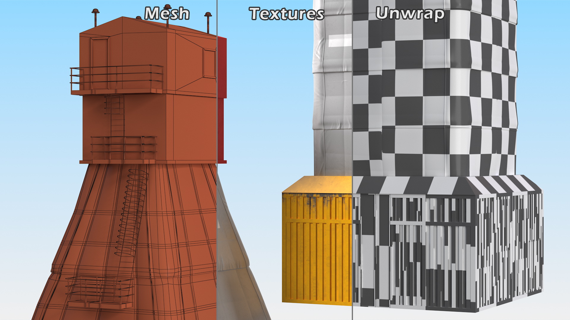 3D model Drilling Rig Shelter