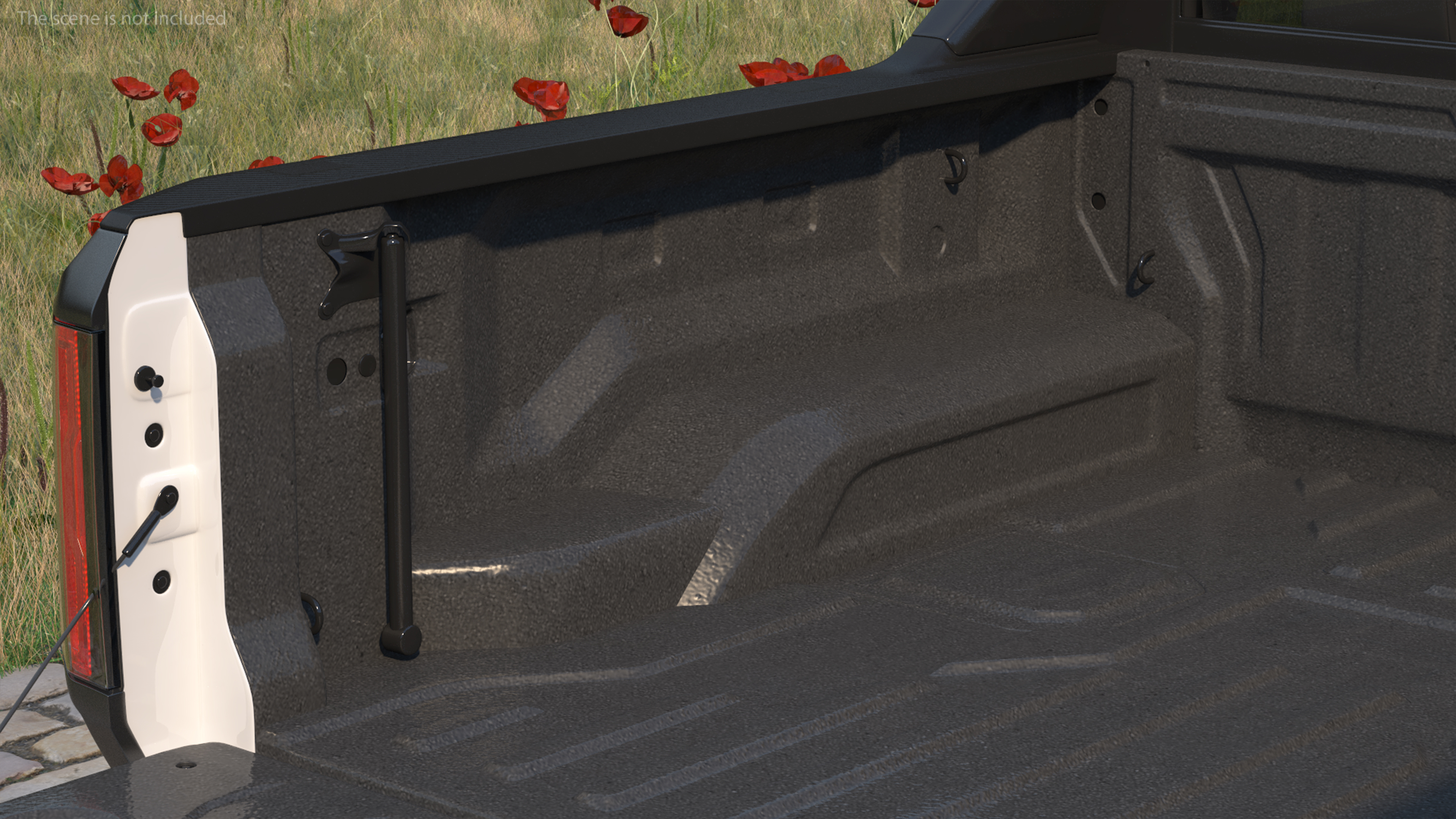 3D GMC Hummer EV Pickup White Rigged model