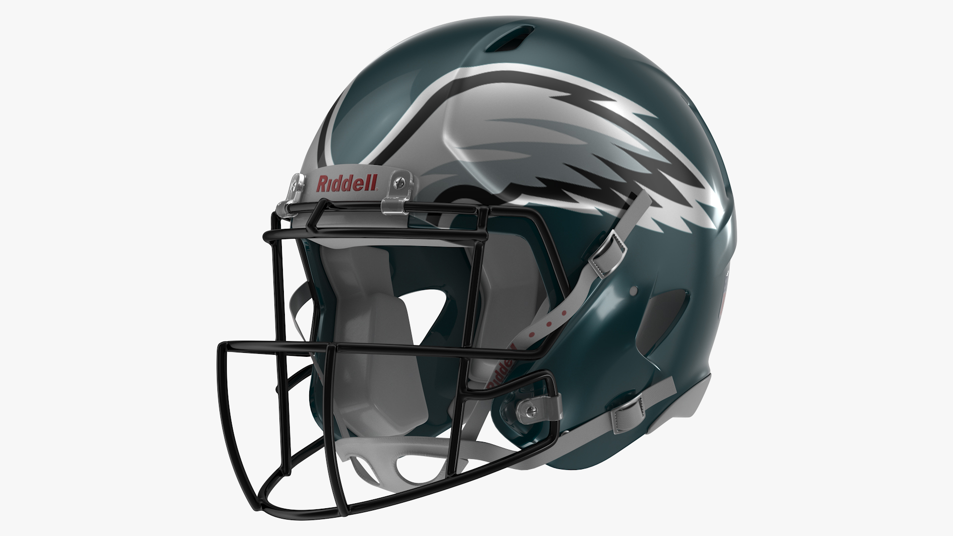 3D model Philadelphia Eagles American Football Player Running The Ball Fur