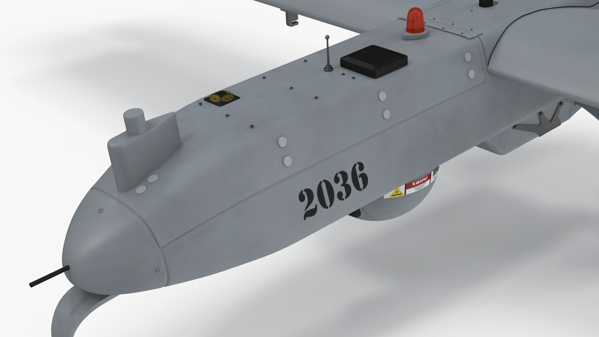3D model Unmanned Aerial Vehicle UAV Drone AAI RQ 7 Shadow Rigged for Maya