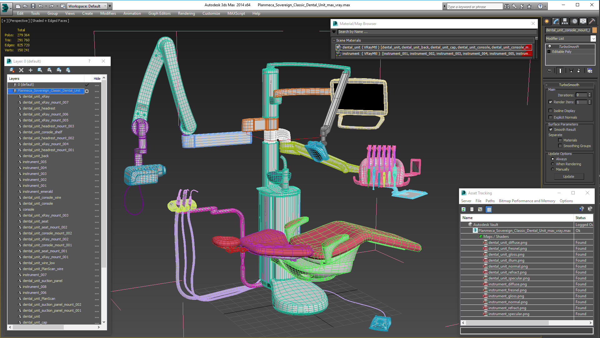 3D Planmeca Sovereign Classic Dental Unit model