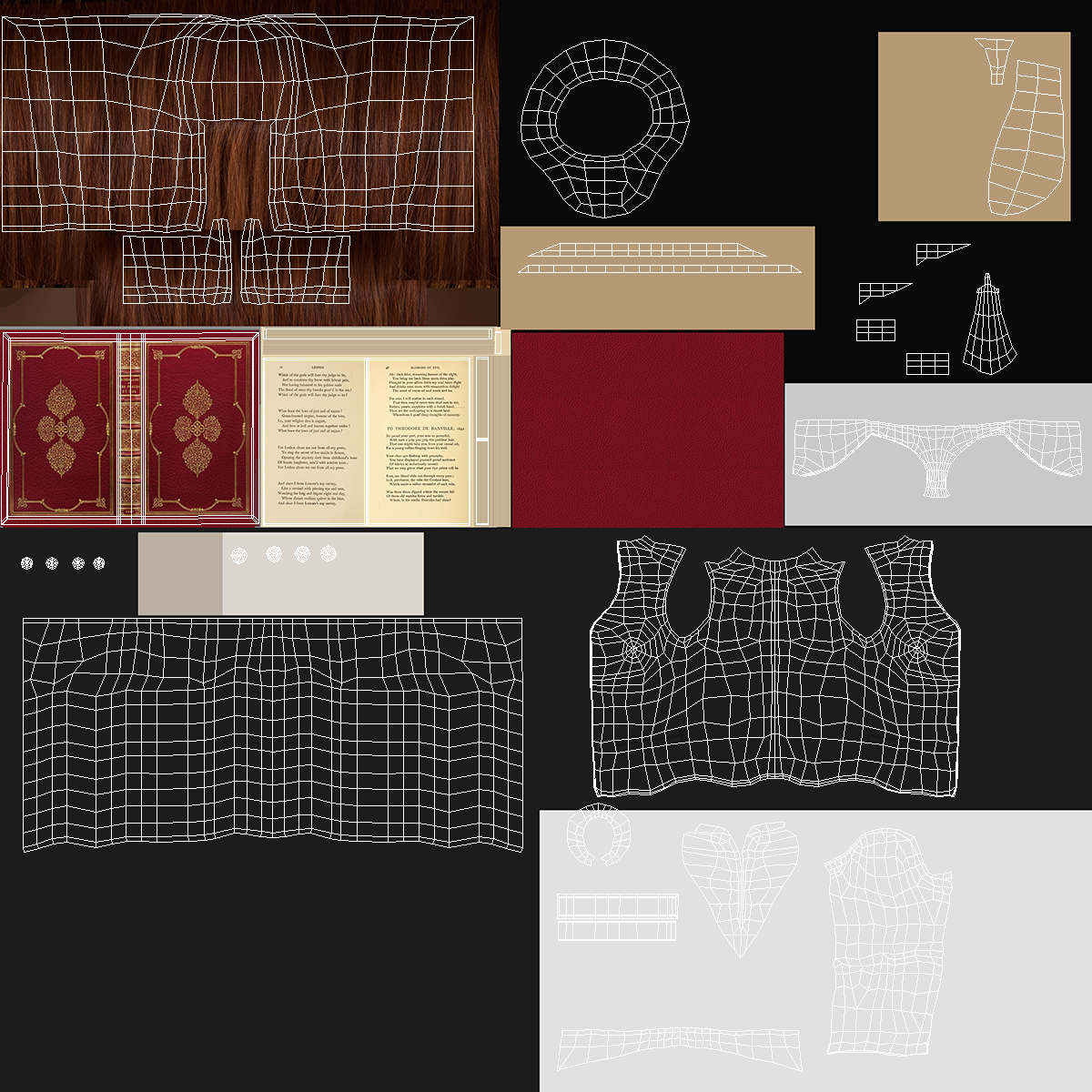 3D Teenage Girl School Uniform Set