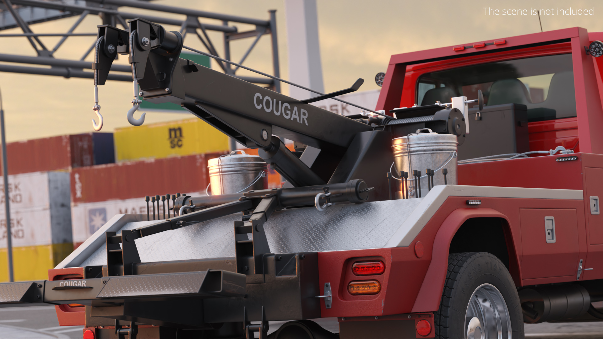USA Cougar Century Wrecker Body Assembly Red, view 2
