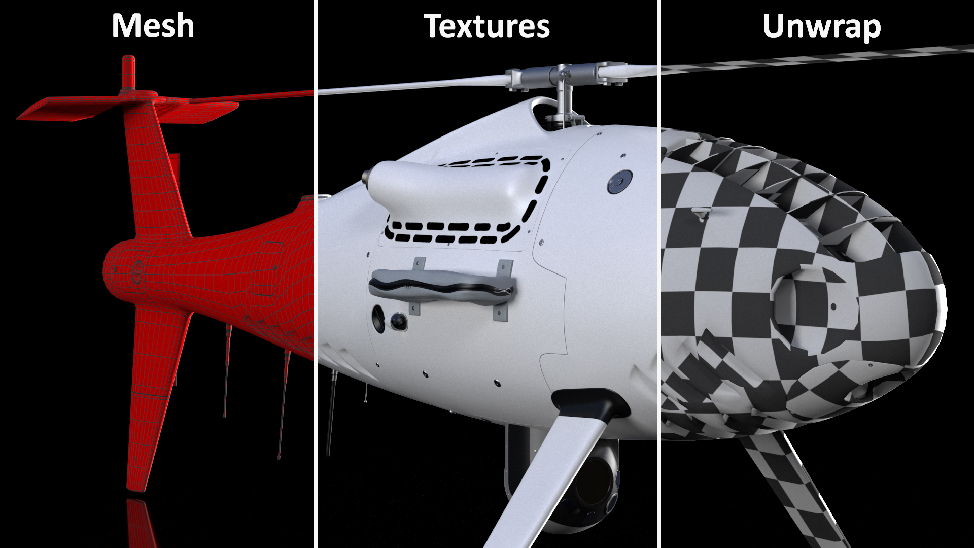 Camcopter UAV Rotorcraft 3D model