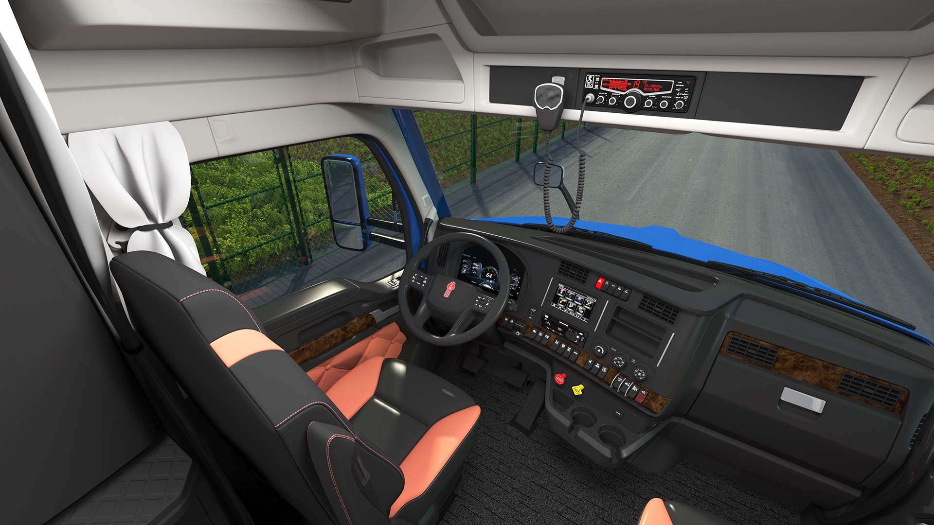 3D Truck With Logging Trailer
