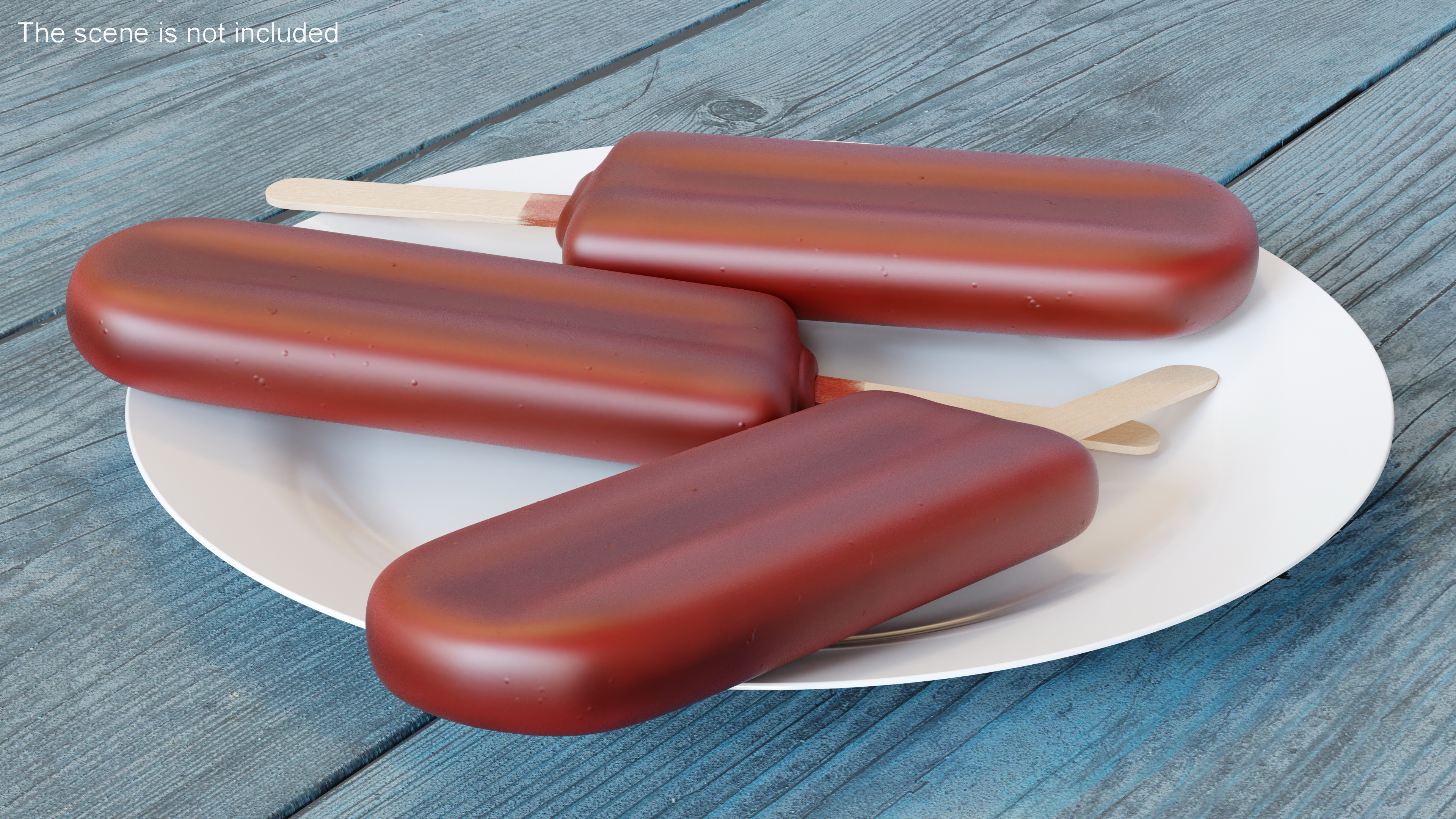 3D Chocolate Covered Ice Cream Bar
