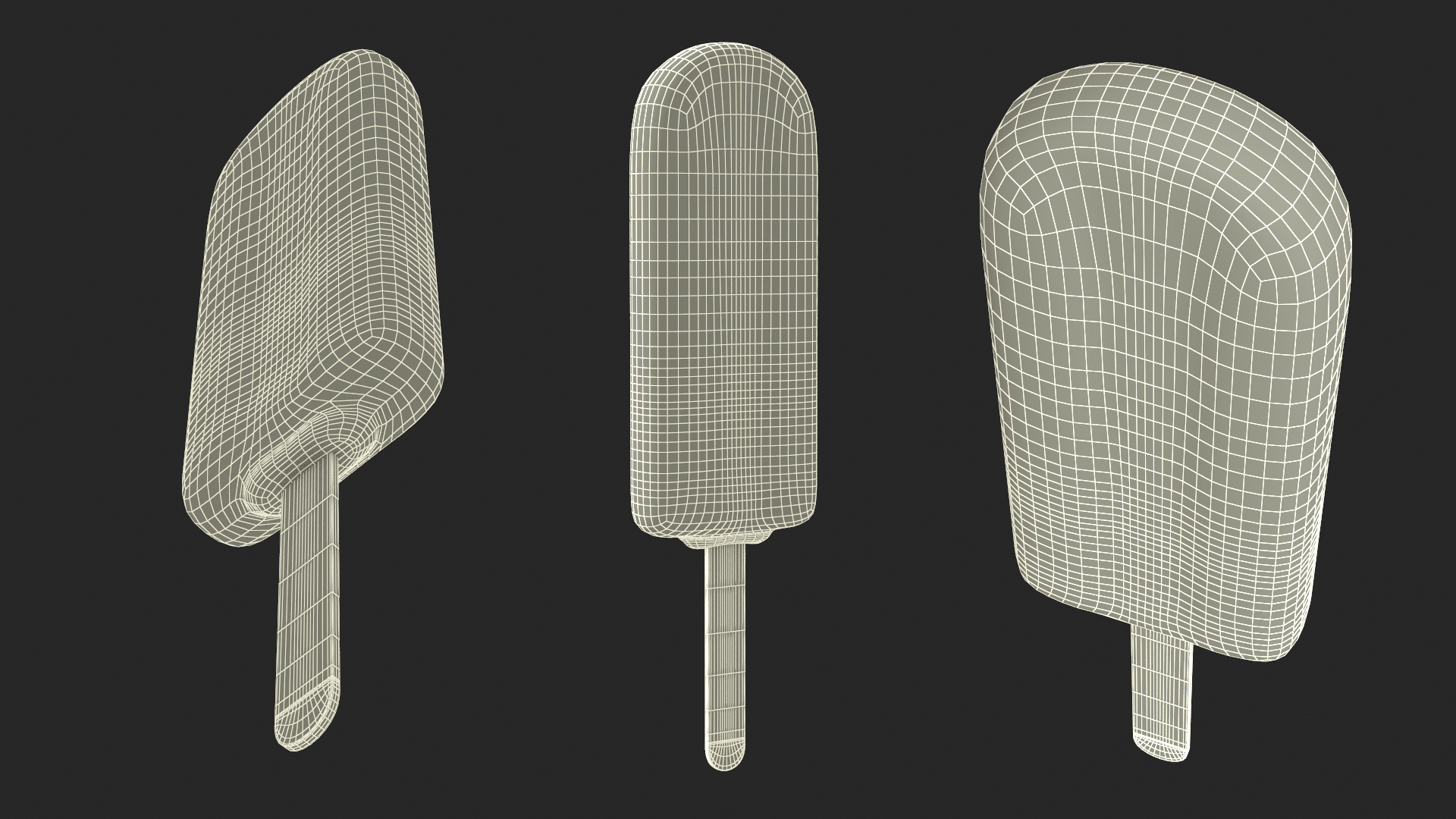 3D Chocolate Covered Ice Cream Bar