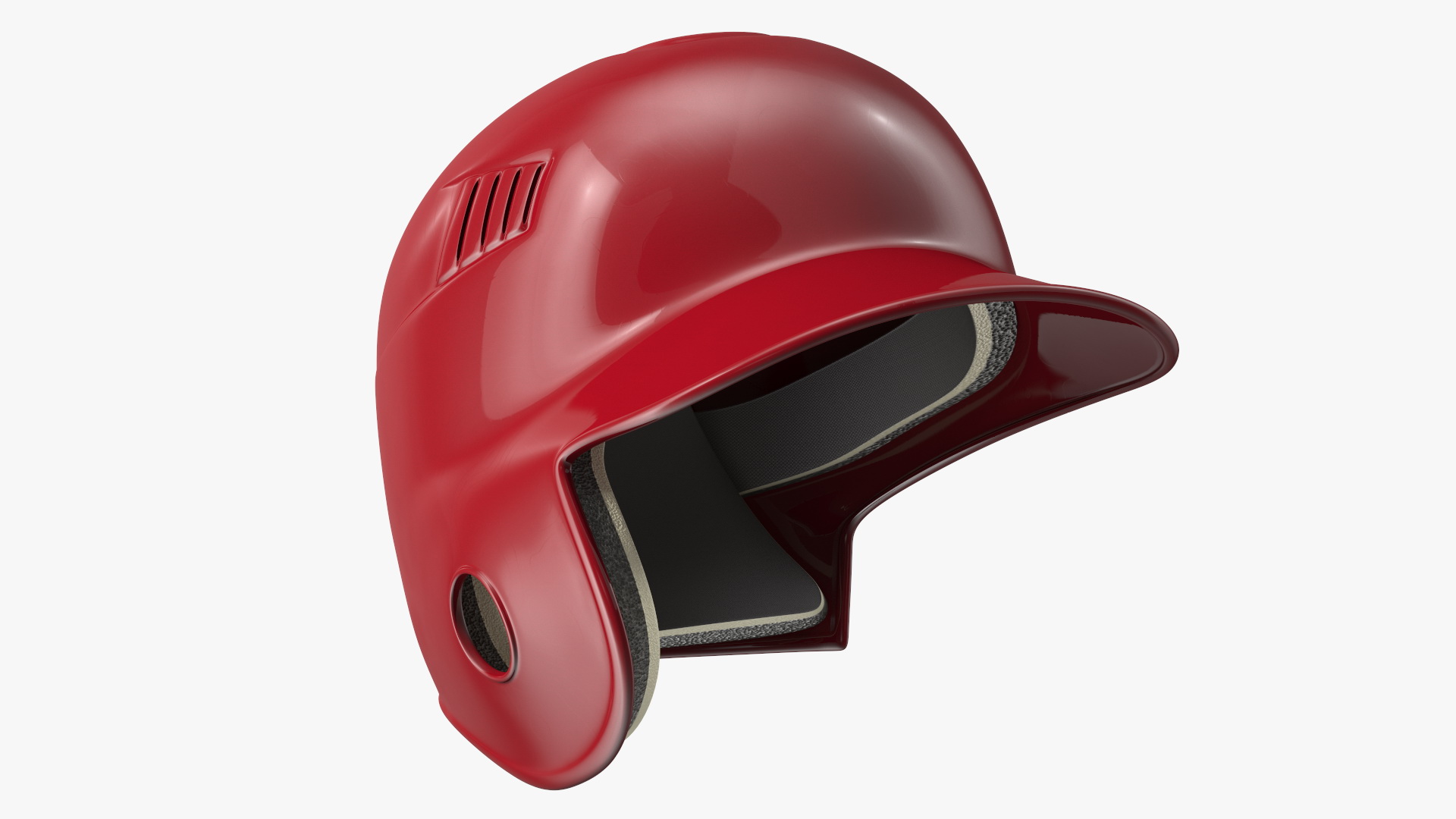3D model Single Ear Batting Helmet