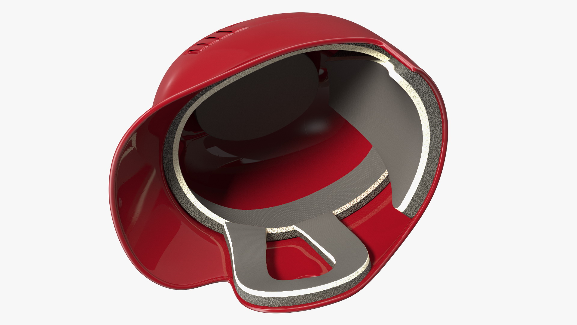 3D model Single Ear Batting Helmet