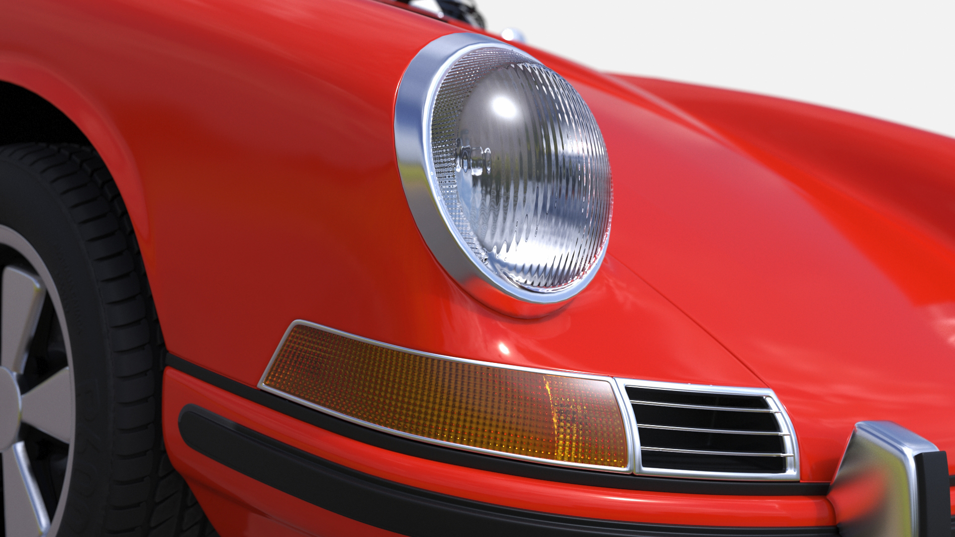 3D Sport Car from 1960s Simplified