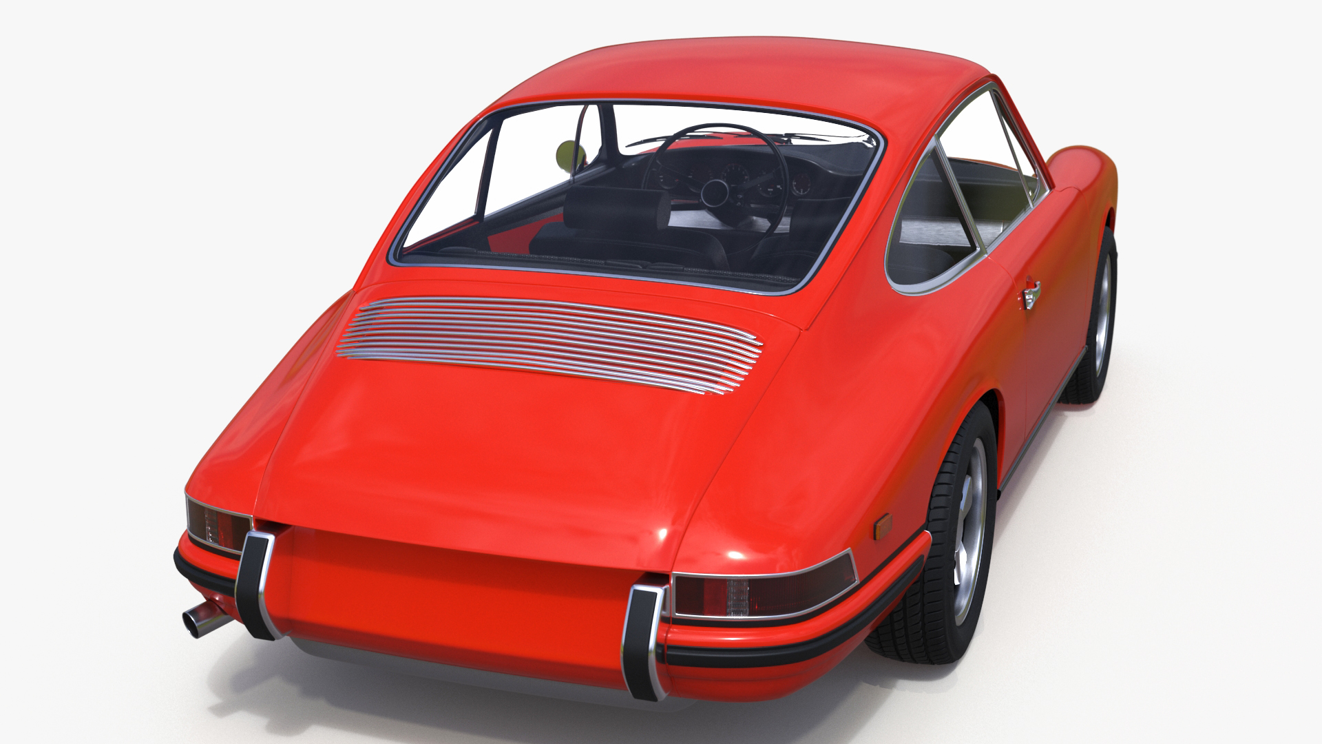 3D Sport Car from 1960s Simplified