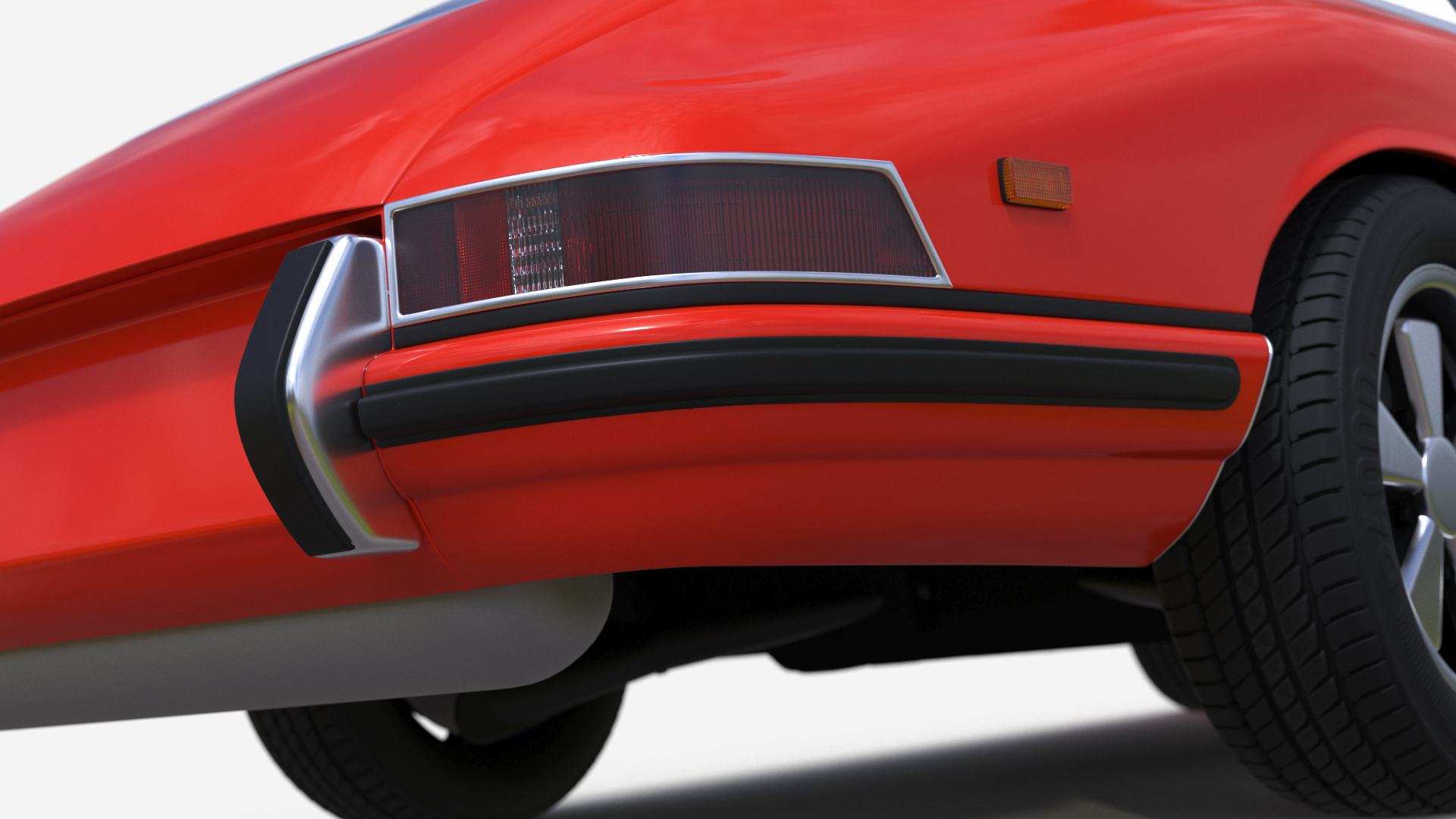 3D Sport Car from 1960s Simplified