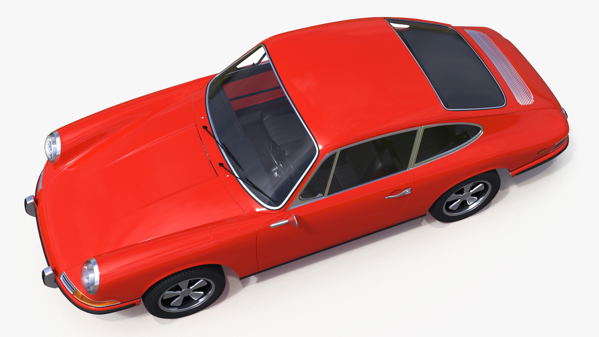 3D Sport Car from 1960s Simplified
