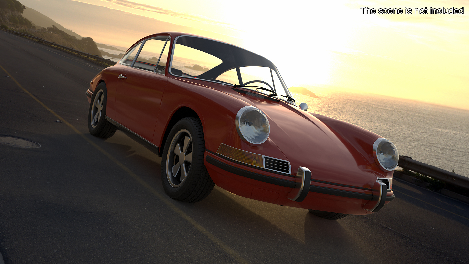 3D Sport Car from 1960s Simplified
