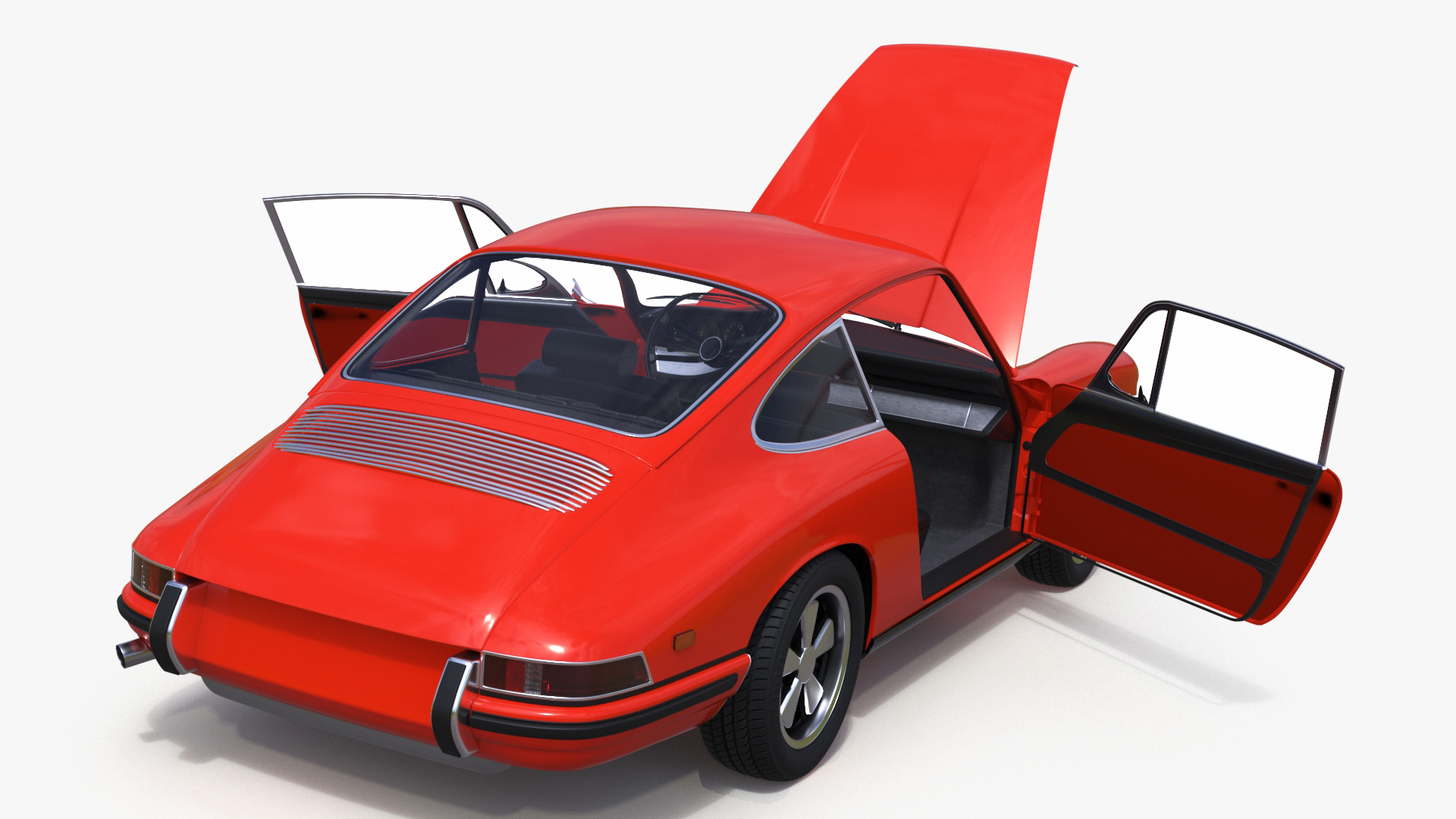 3D Sport Car from 1960s Simplified