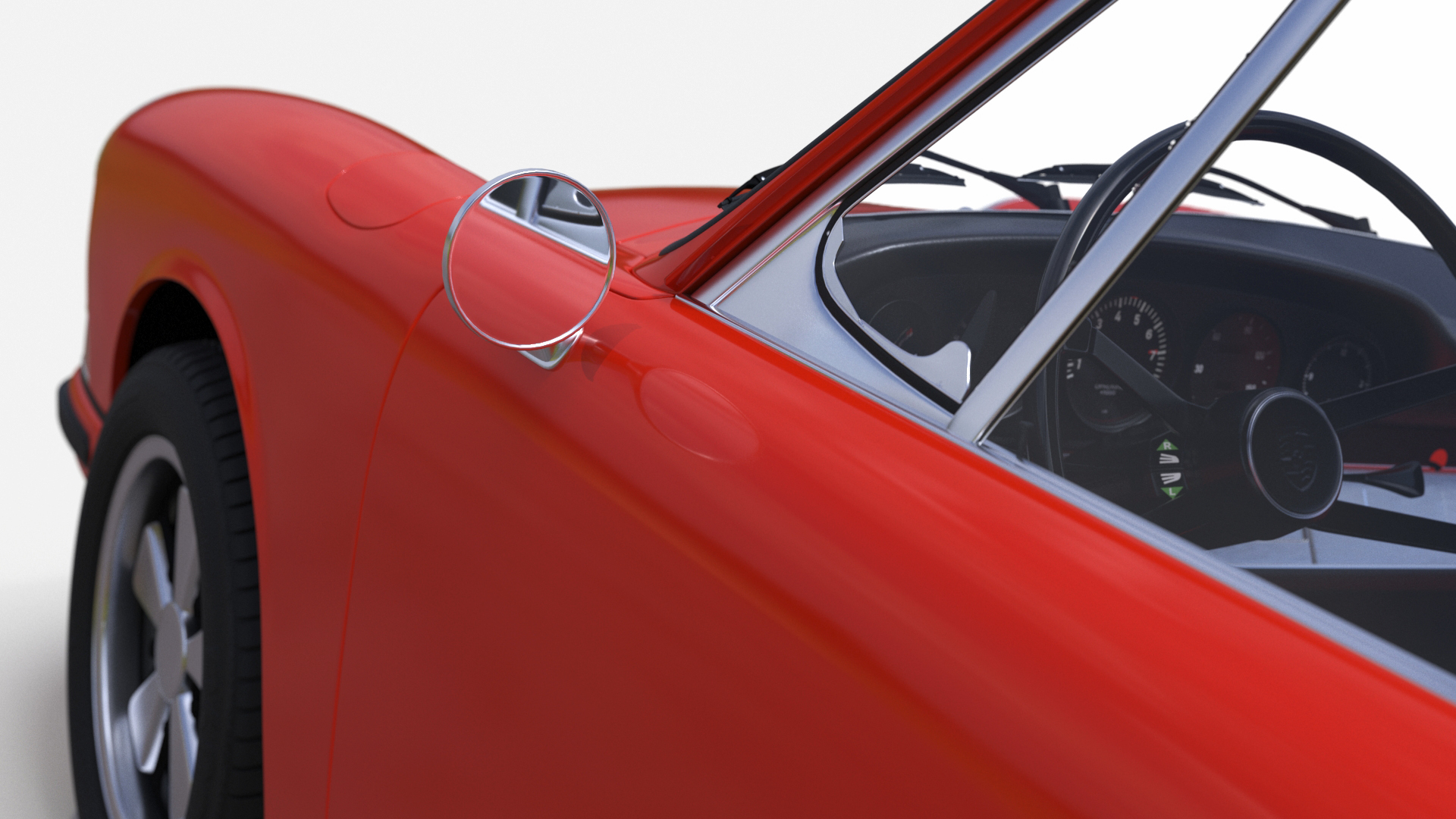 3D Sport Car from 1960s Simplified