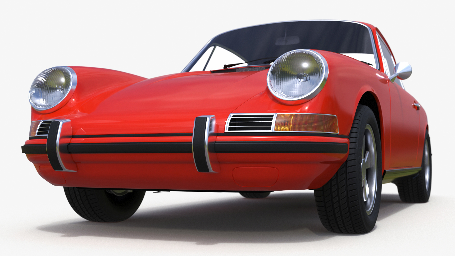 3D Sport Car from 1960s Simplified