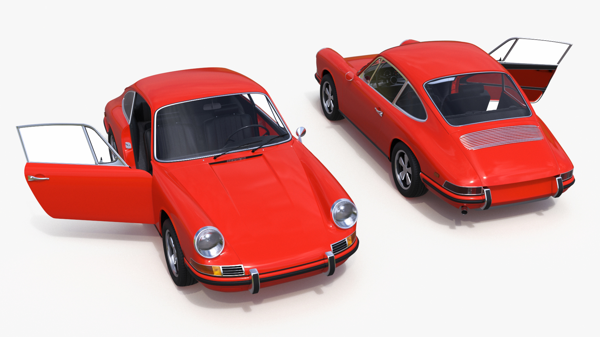 3D Sport Car from 1960s Simplified