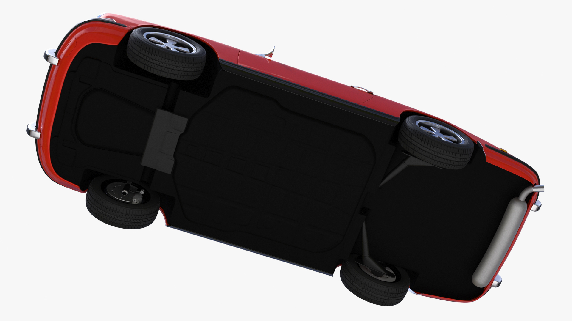 3D Sport Car from 1960s Simplified