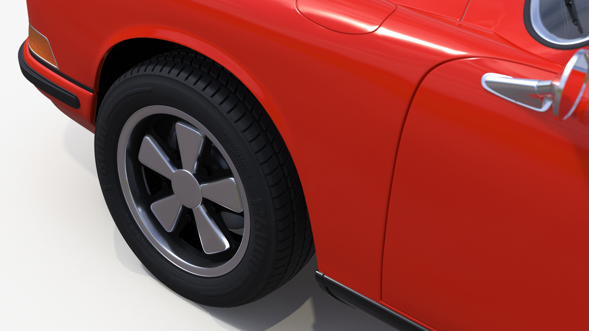 3D Sport Car from 1960s Simplified