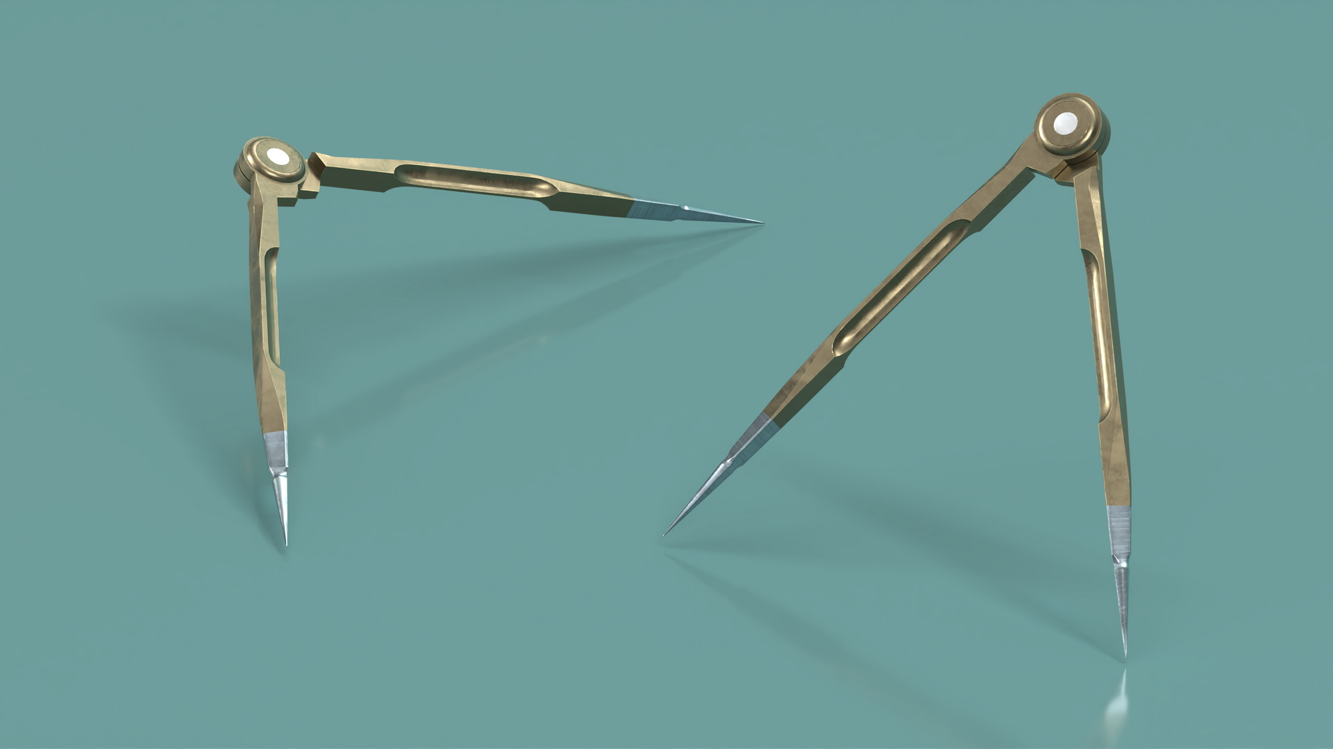 3D Vintage Marking Compass model