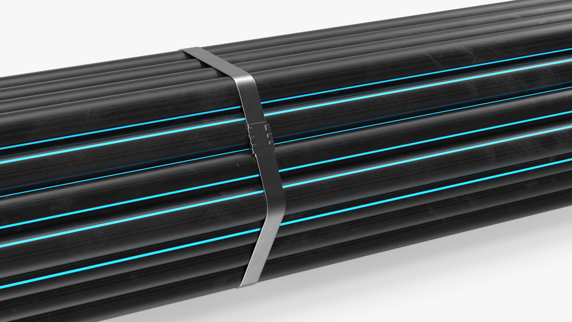 Plastic Pipes Bundle 6 Meters 3D model