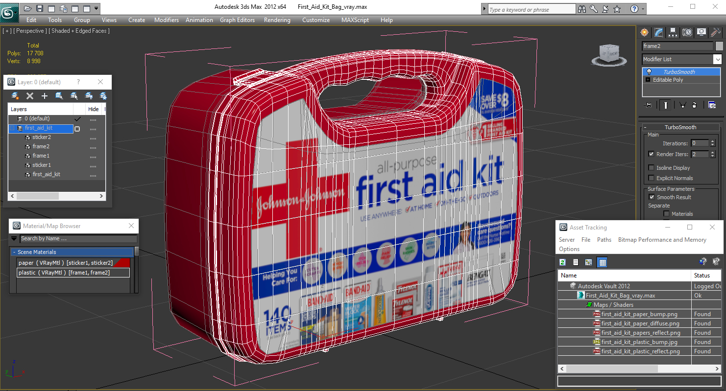 First Aid Kit Bag 3D