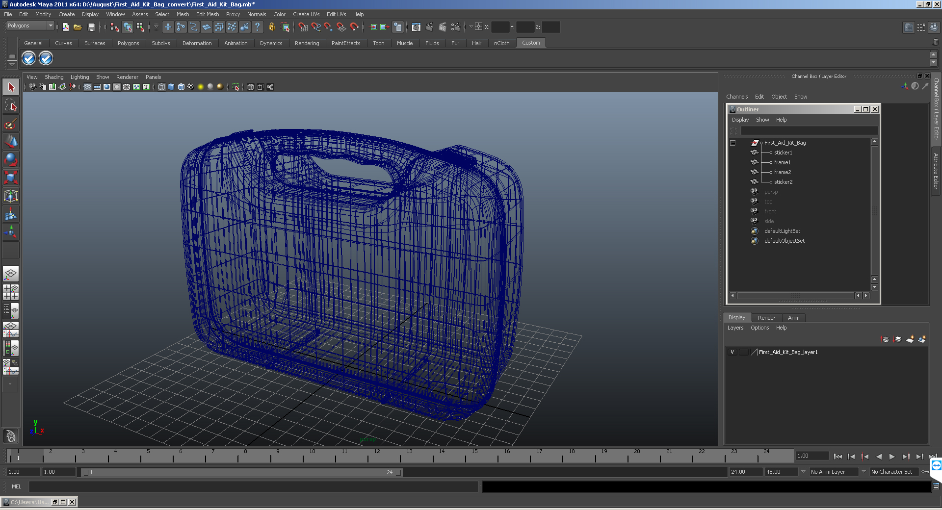First Aid Kit Bag 3D