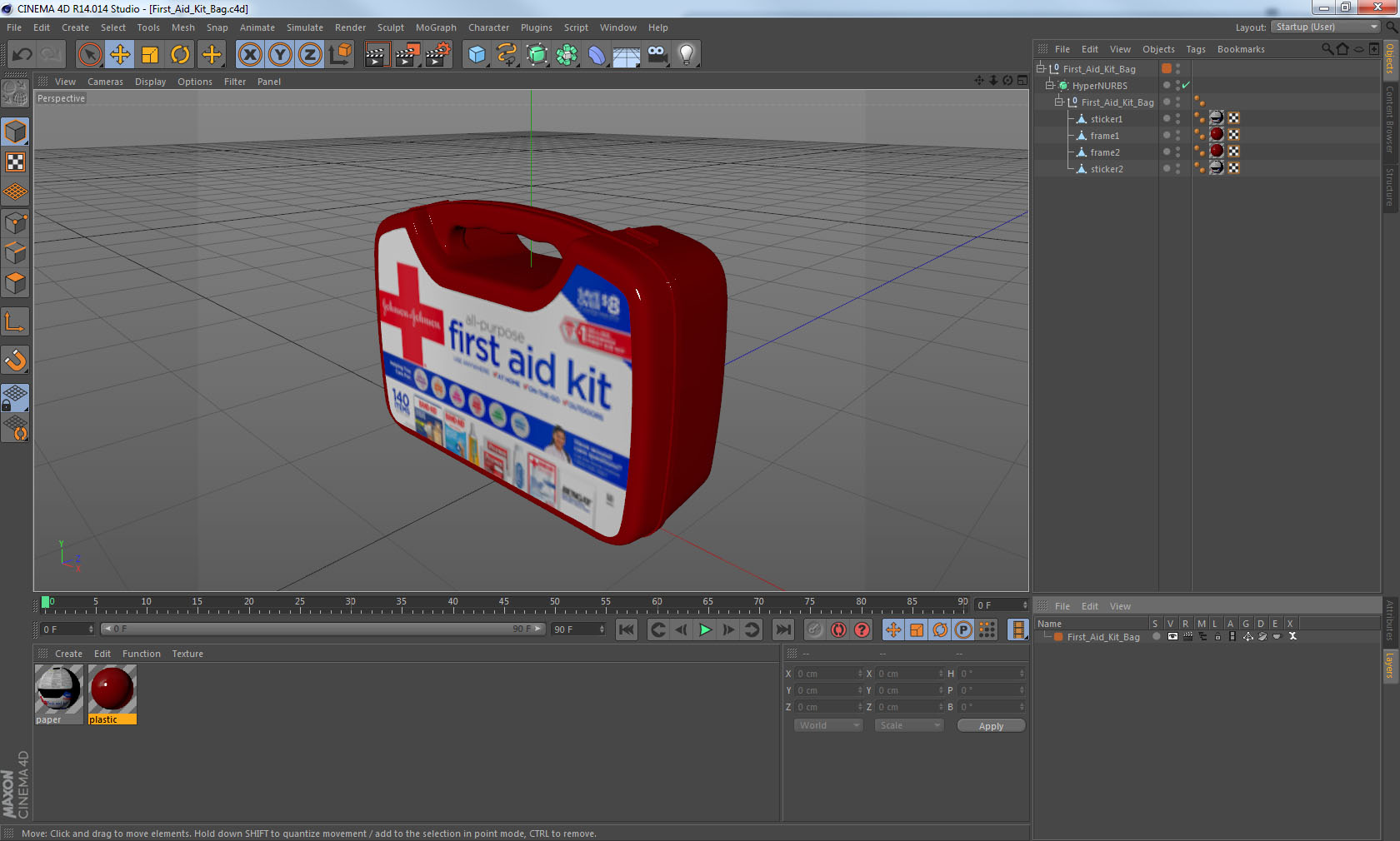 First Aid Kit Bag 3D