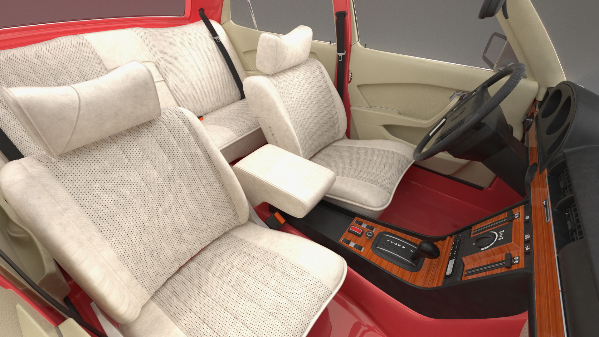Mercedes Benz 350 SE Orange 3D