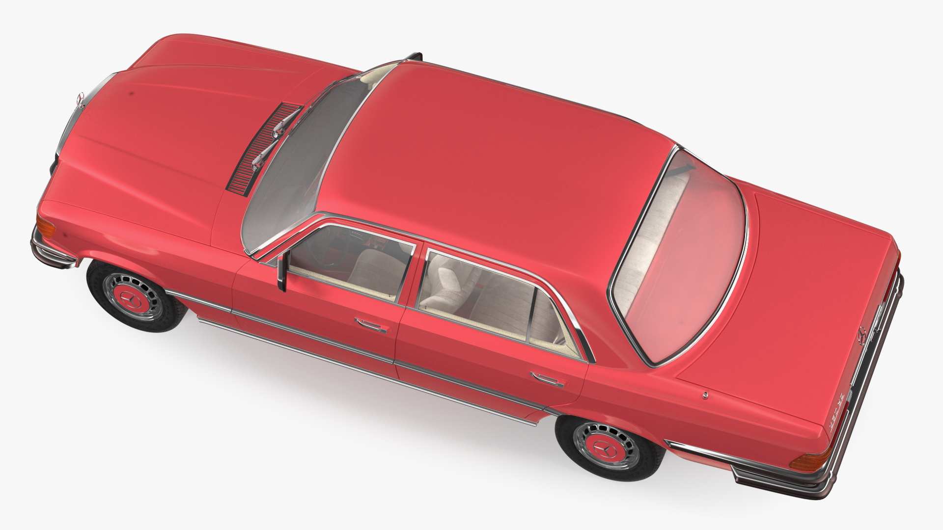 Mercedes Benz 350 SE Orange 3D