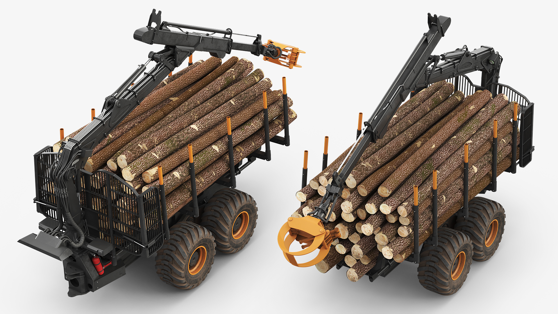 Timber Trailer with Loader, view 5