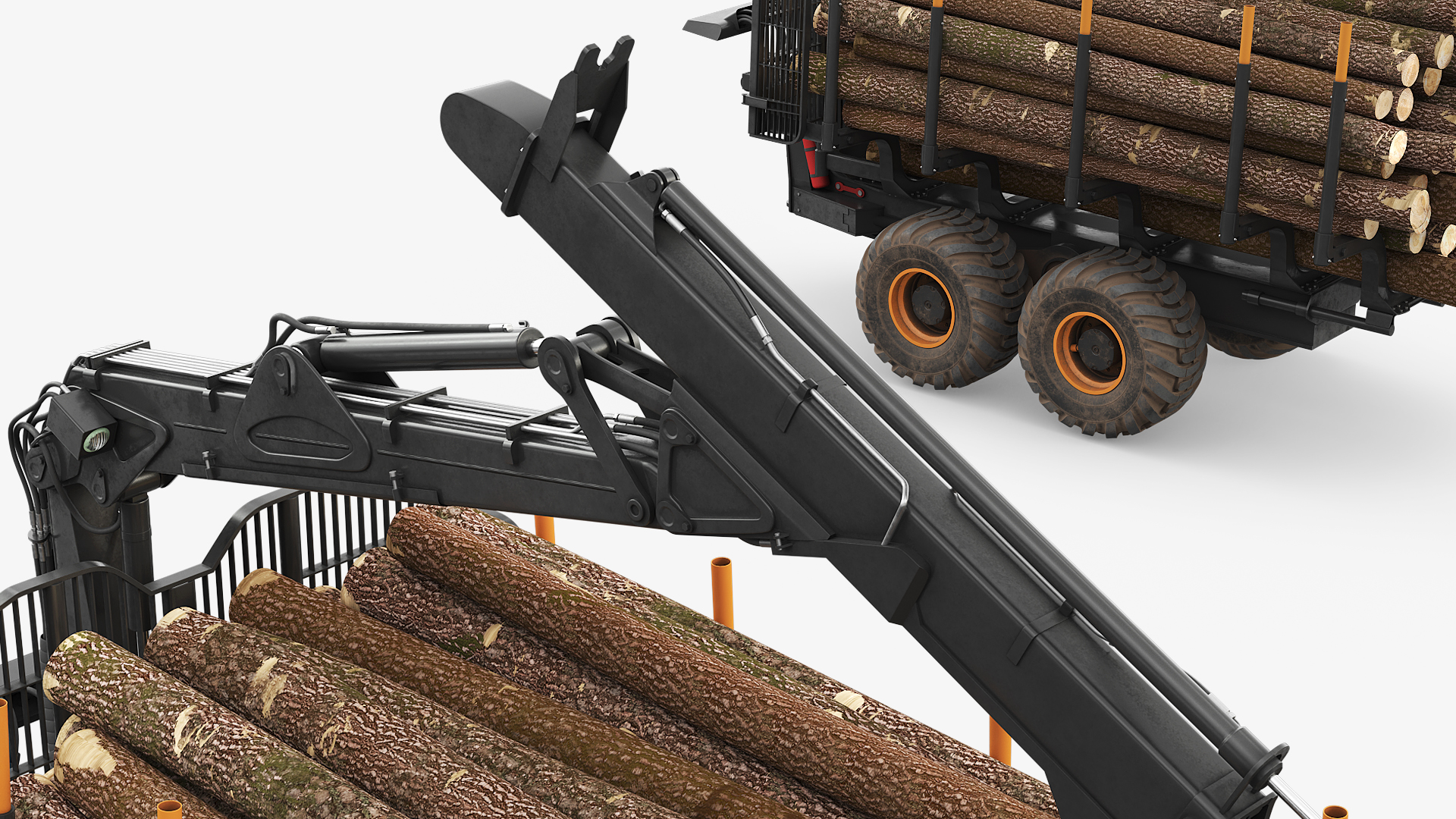 Timber Trailer with Loader, view 9