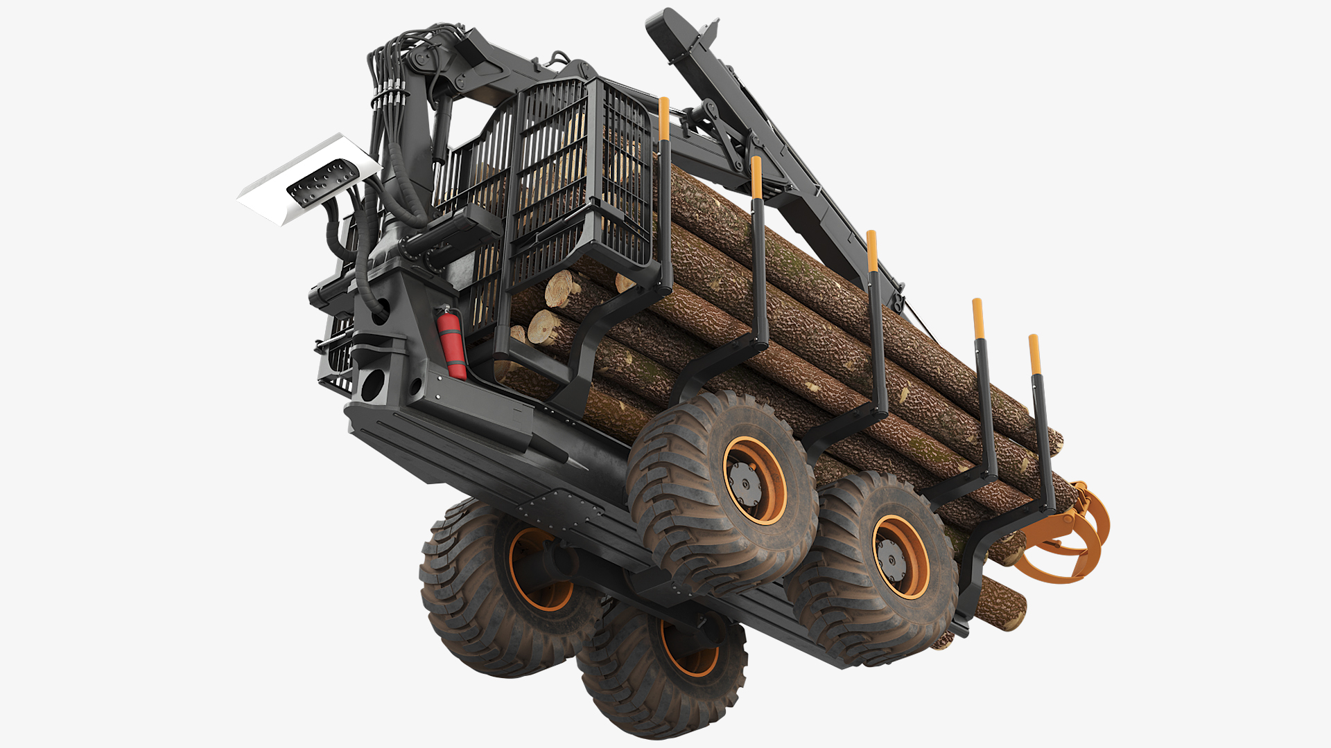 Timber Trailer with Loader, view 7
