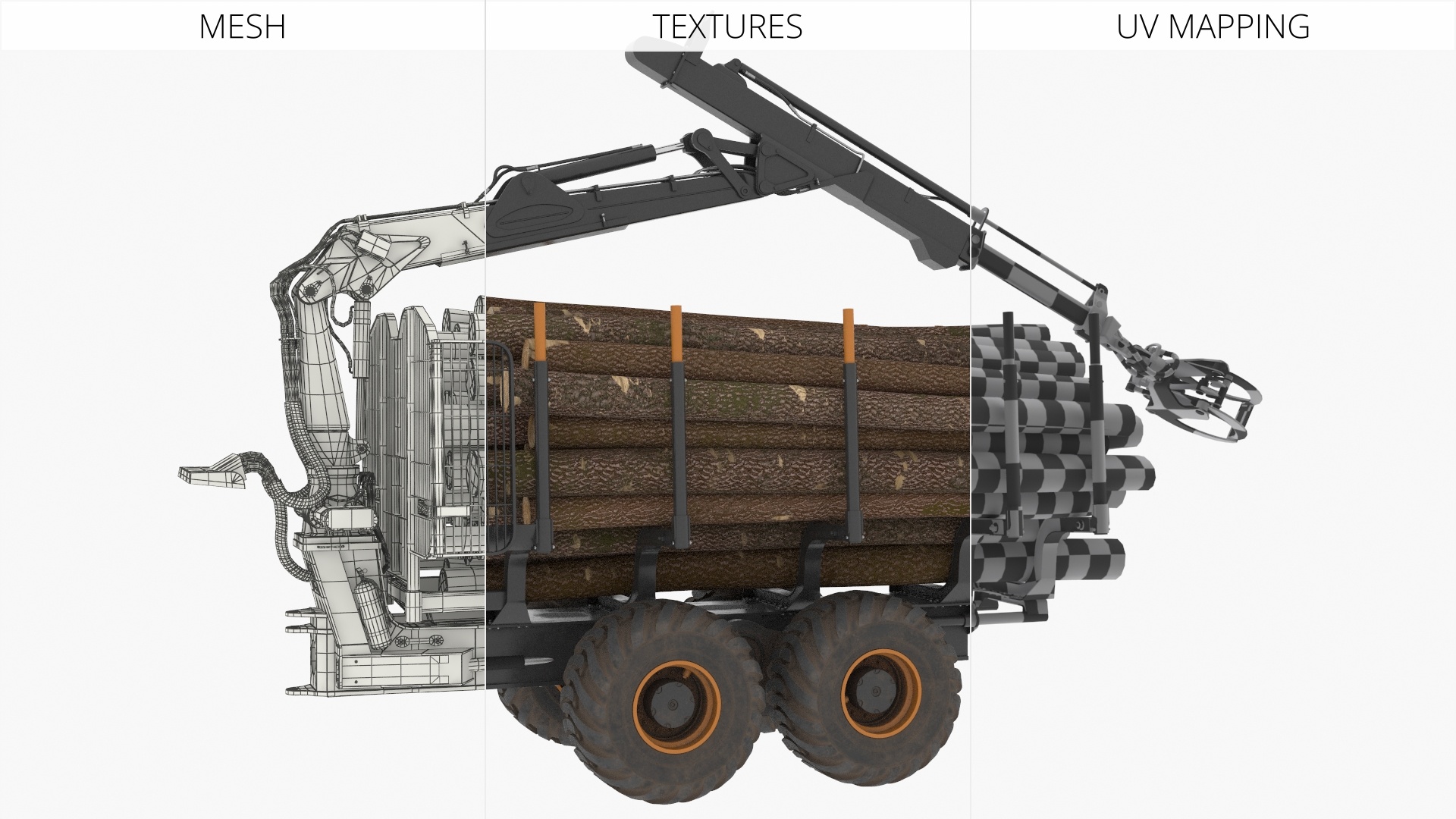 Timber Trailer with Loader, view 11