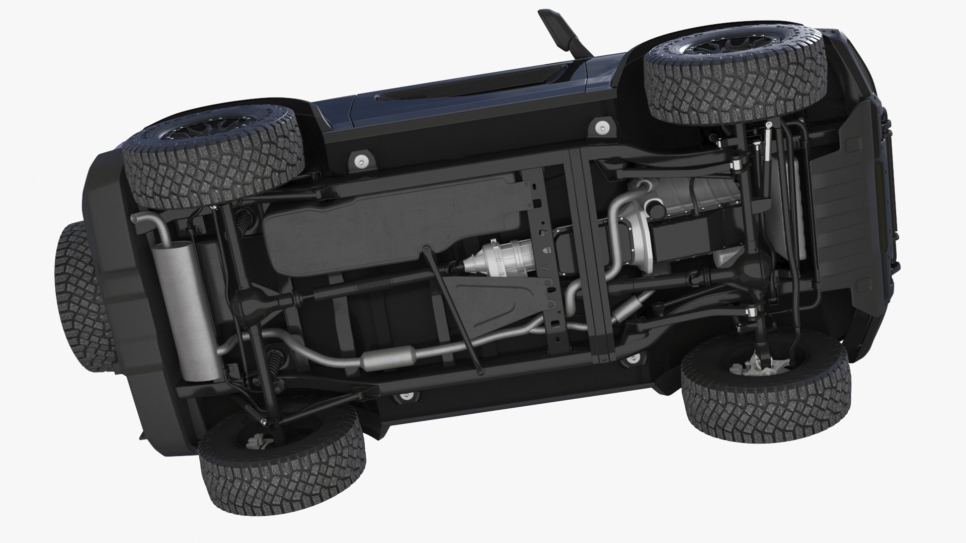 Ford Bronco Two Door 4X4 Shadow Black Rigged 3D model