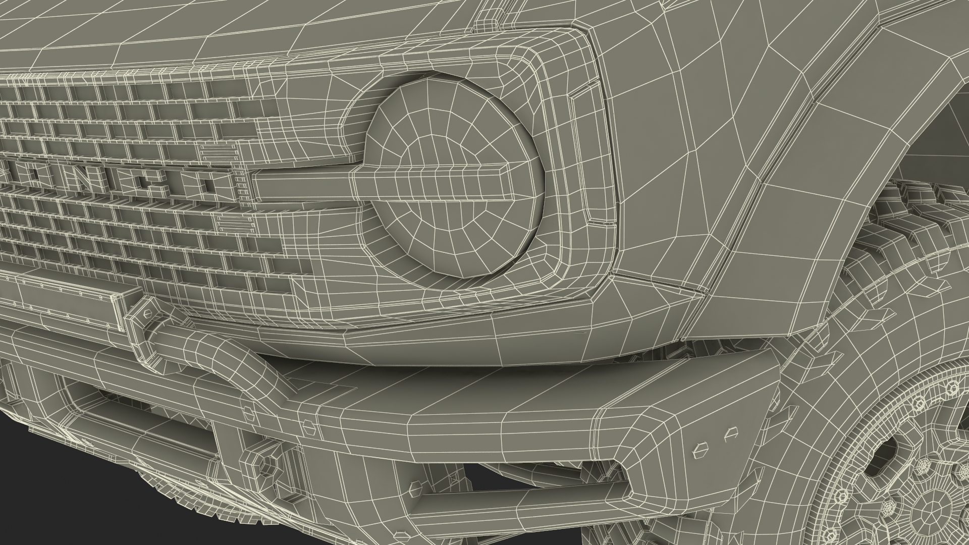 Ford Bronco Two Door 4X4 Shadow Black Rigged 3D model